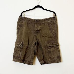 Abercrombie & Fitch Men’s Cargo Shorts Size 32 Brown Utility Pockets